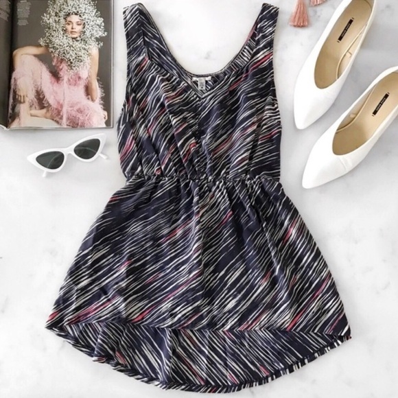 Urban Outfitters Tops - Urban Outfitters Silk Ecote Abstract Hi-Low Tank Top Size Medium